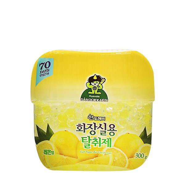 [산도깨비] 화장실용 탈취제 레몬향 300g