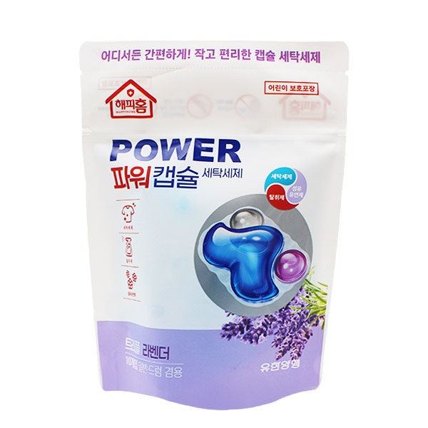 [유한양행] 파워캡슐 라벤더 세탁세제 10입 (겸용)
